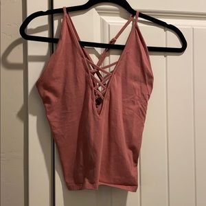 Forever21 crisscross crop top